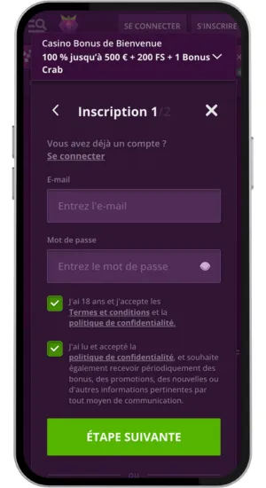 Créer un compte