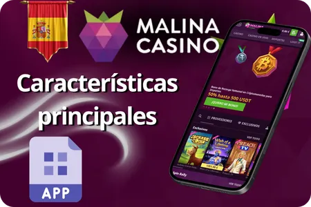 Caractéristiques principales Malina Casino