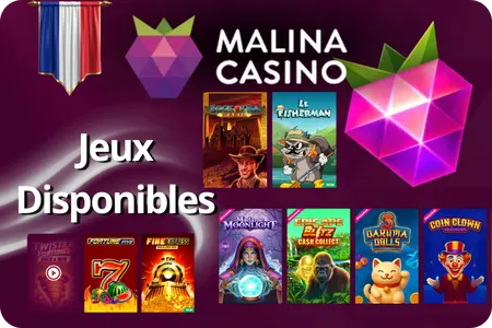 Jeux Disponibles Malina Casino