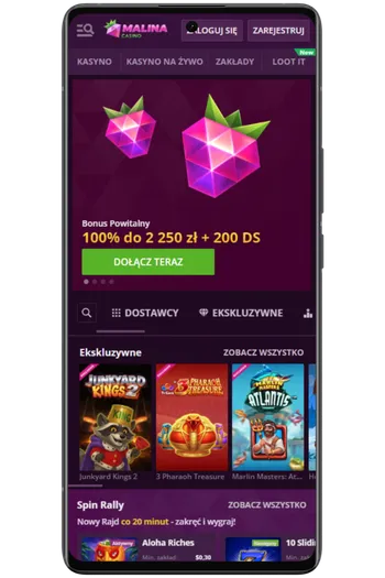 Odwiedź oficjalny serwis Malina Casino