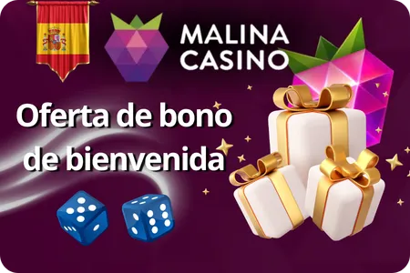 Oferta de bono de bienvenida Malina Casino