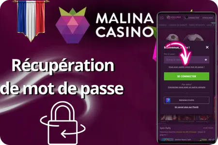 Récupération de mot de passe Malina Casino