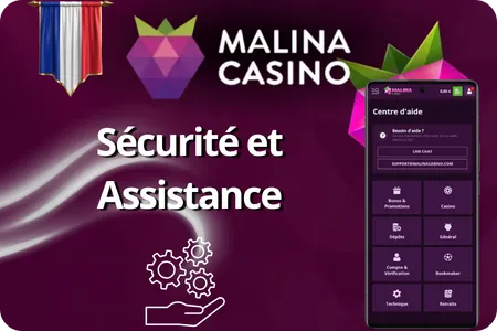 Sécurité et Assistance Malina Casino