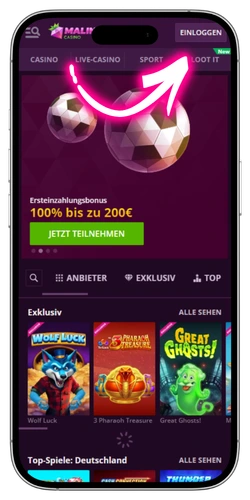 Malina Casino Anmelden Button Deutschland