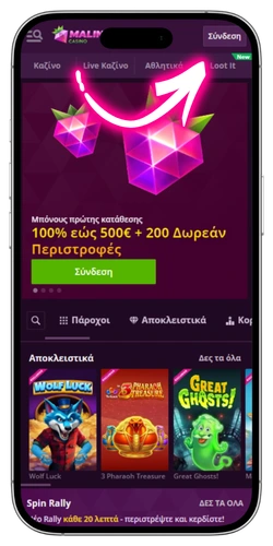 Malina Casino πατήστε σύνδεση