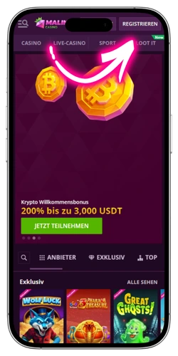 Malina Casino Registrieren Button Deutschland