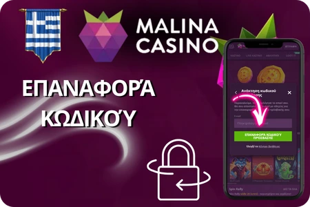 Malina Casino ανάκτηση κωδικού